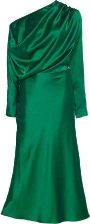 MATÉRIEL Silk Draped Dress Size: S
