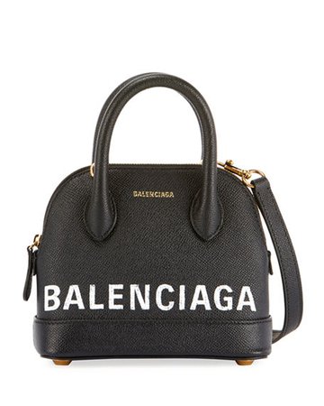 Balenciaga Ville XXS Pebbled Leather Top-Handle Tote Bag