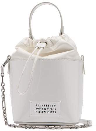 Plastic Coated Bucket Bag - Womens - White