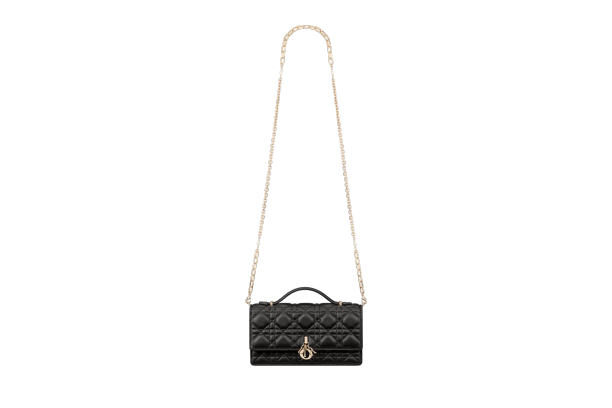Miss Dior Mini Bag Black Cannage Lambskin | Dior
