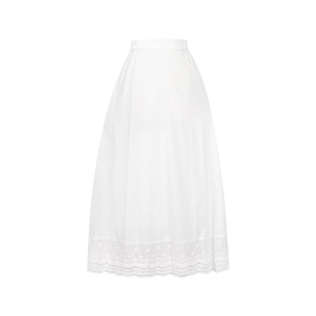 Chi Xia white lace petticoat