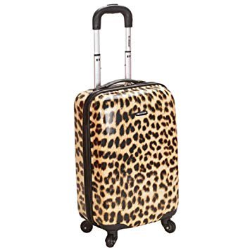 Girls Leopard Print Carry On Suitcase Chic
