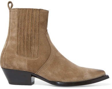 Lukas Suede Ankle Boots - Beige