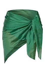 Green Wrap Beach Skirt