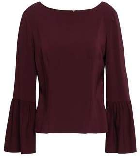 Fluted Stretch-crepe Blouse