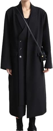 Amazon.com: Double Breasted Long coat Trench Coat For Womentrench Coat For Women : Clothing, Shoes & Jewelry