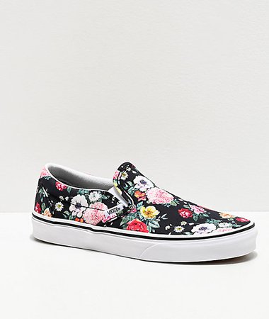 Vans Slip-On Garden Floral Skate Shoes | Zumiez