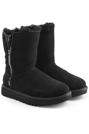 Marice Suede Boots with Zipped Side and Shearling Gr. US 7