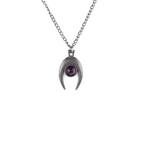 Rogue Wolf - Lupus Necklace in Slate Steel