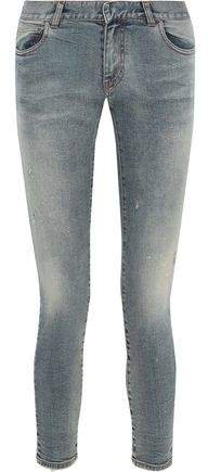 Distressed Low-rise Skinny Jeans