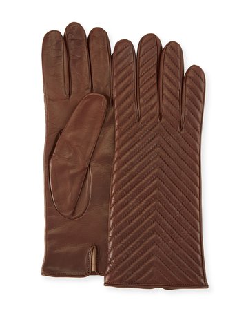 Portolano Quilted Napa Leather Gloves