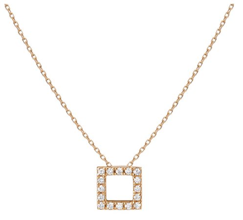 square pendant necklace