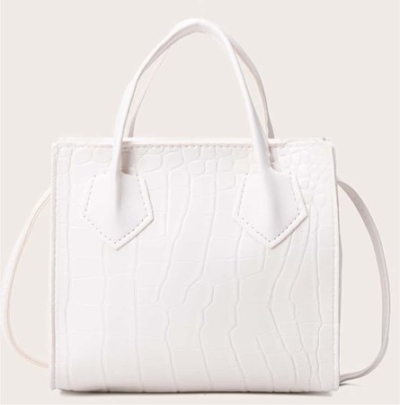 white minimalist bag