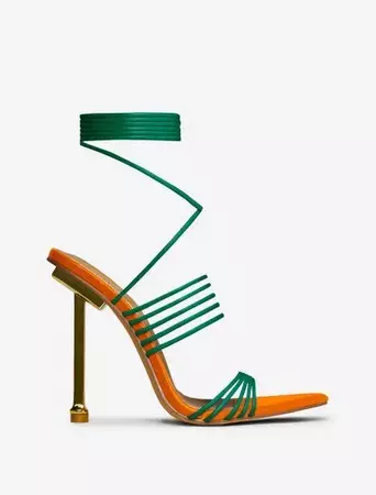 orange multicolor heels - Google Search