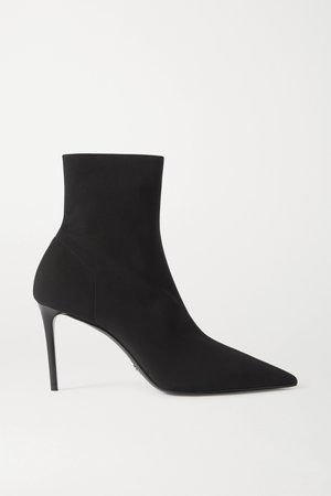 Black Stretch-knit sock boots | Prada | NET-A-PORTER