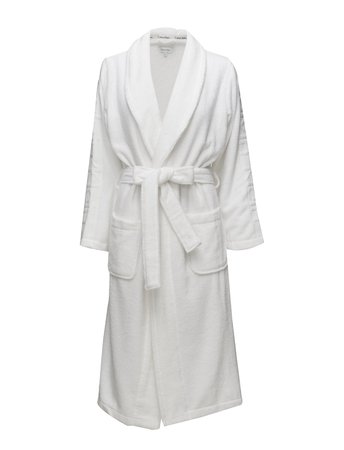 white luxury bathrobe