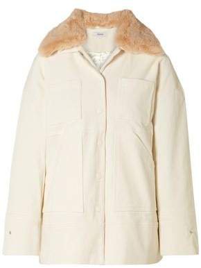 Ridgewood Faux Fur-trimmed Cotton-blend Corduroy Jacket