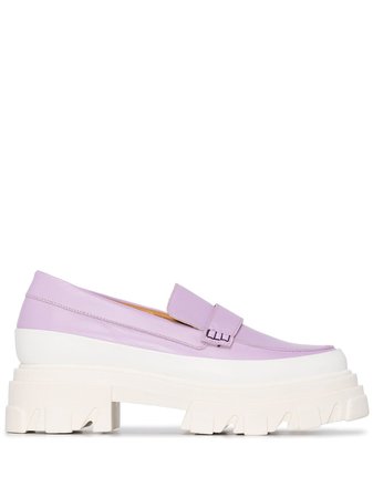 Shop GANNI chunky platform loafers with Express Delivery - FARFETCH