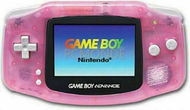 RARE Fuchsia Pink Clear Nintendo Game Boy Advance System. No Battery Cover for sale online | eBay