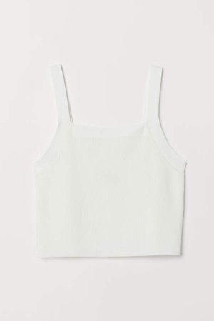 Fitted Camisole Top - White