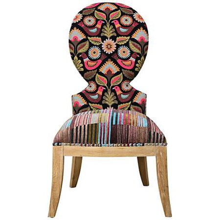 Uttermost Cruzita Multi-Color Chenille Accent Chair - #37F46 | Lamps Plus