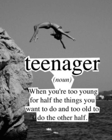 teenager definition dictionary aesthetic picture black and white