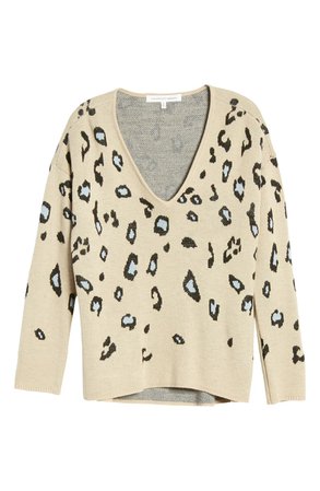 cupcakes and cashmere Zoe Leopard Sweater