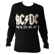 ac dc back in black shirt - Google Search