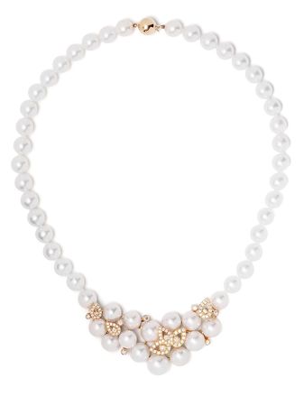 Yoko London 18kt Yellow Gold Aurelia South Sea pearl, Akoya Pearl And Diamond Necklace - Farfetch