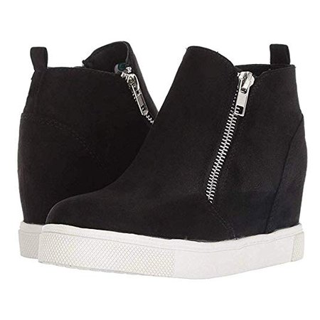 Amazon.com | Womens Wedgie Sneakers Platform High Top Wedge Booties Slip on Heeled Hollow Out Ankle Boots | Ankle & Bootie