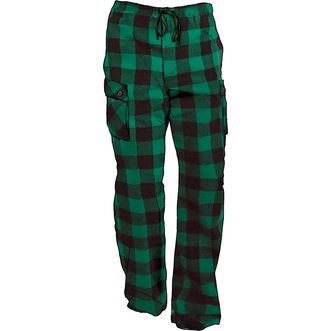 Green flannel sleep pant