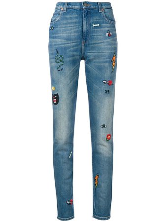Gucci Embroidered Skinny Jeans - Farfetch
