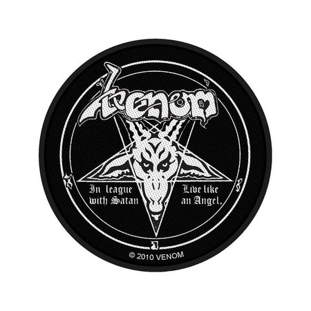 Venom In League With Satan Round Sew On Patch Heavy Thrash | Etsy