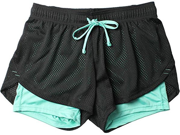 Amazon.com: Harewom Unisex Summer Yoga Shorts Women Mesh Breathable Ladie Girl Short Pants for Running Athletic Sport Fitness Clothes Jogging Green,XXL: Clothing