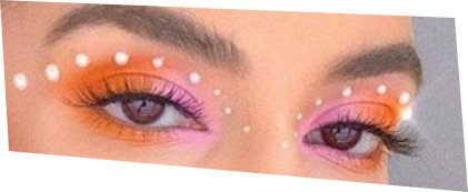 orange and pink euphoria makeup