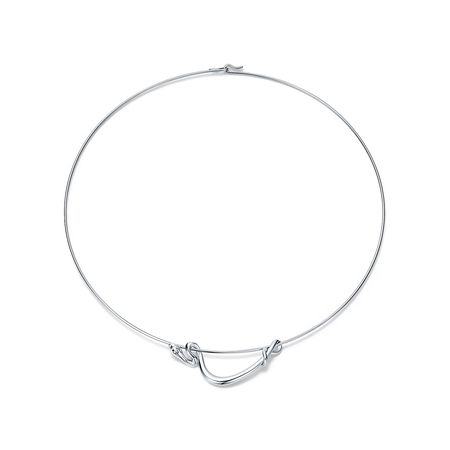 Elsa Peretti® Snake wire necklace in sterling silver. | Tiffany & Co.