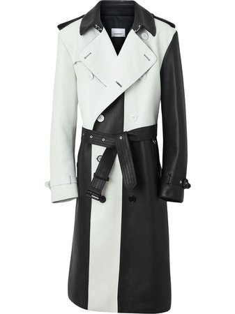 Burberry Two-Tone Trench Coat 4559798 White | Farfetch