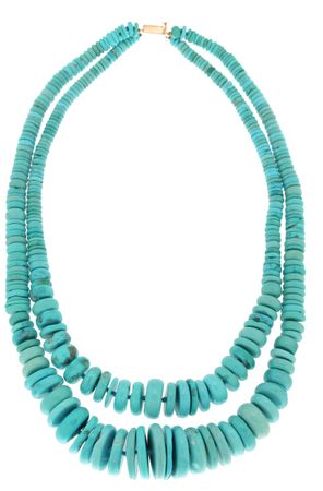 SCALA GIOIELLI Handcrafted Turquoise Multi-Strand Necklace