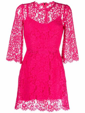 Dolce & Gabbana Embroidered Lace Cocktail Dress - Farfetch