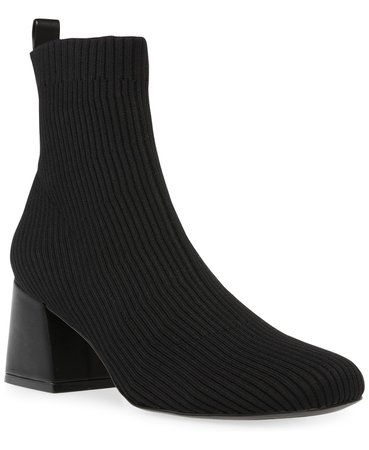 Steve Madden Women's Darma-K Block-Heel Sock Booties & Reviews - Boots - Shoes - Macy's