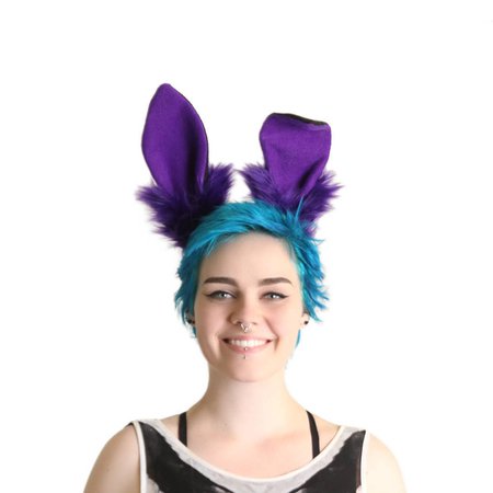 PAWSTAR Poseable Bunny Rabbit Stand UP Ears Headband Costume | Etsy