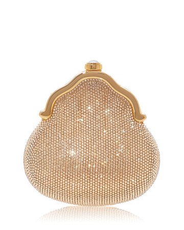 Judith Leiber Couture Chatelaine Shimmering Crystal Pouch Clutch Bag | Neiman Marcus
