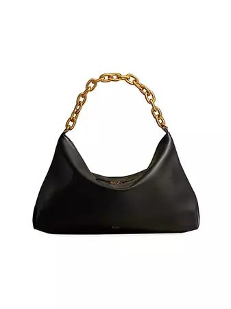 Shop Khaite Clara Leather Shoulder Bag | Saks Fifth Avenue