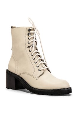 Seychelles Irresistible Bootie in Off White Leather | REVOLVE