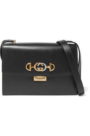 Gucci | Zumi small embellished leather shoulder bag | NET-A-PORTER.COM