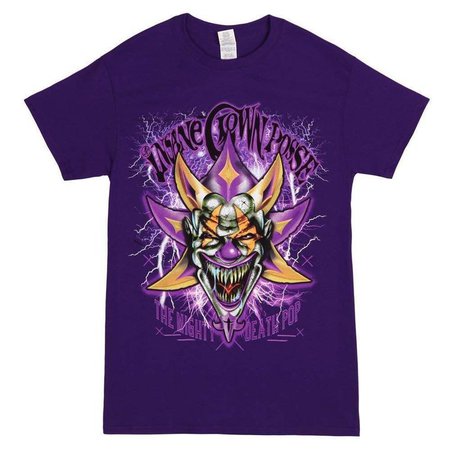 Swangs Insane Clown Posse Mighty Death Joker Adult Purple T-Shirt - Swangshirt