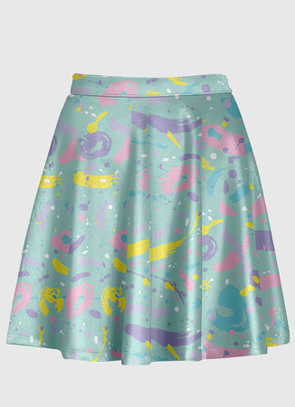 Paint Splat Pattern Skirt – In Control Clothing