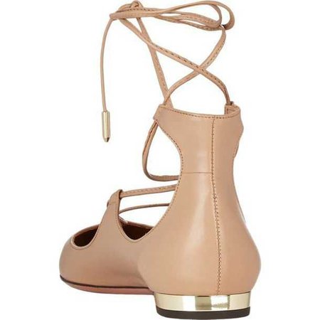 nude strappy flats