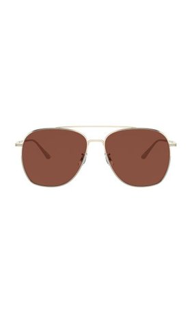 Ellerston Gold-Tone Aviator Sunglasses By Oliver Peoples The Row | Moda Operandi