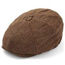 Brown Newsboy cap